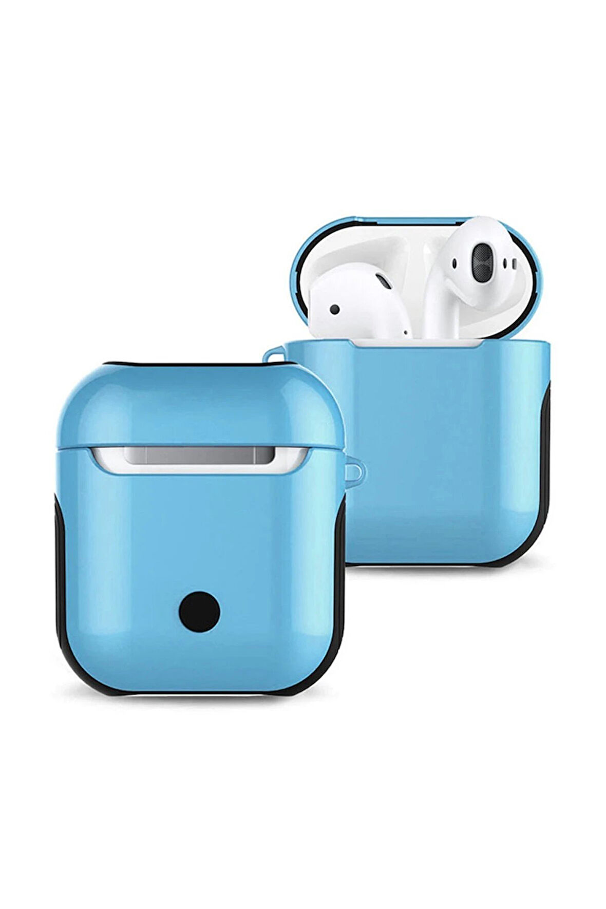 Airpods 2 (2.nesil) 3in1 Kılıf - Mavi-(5796)