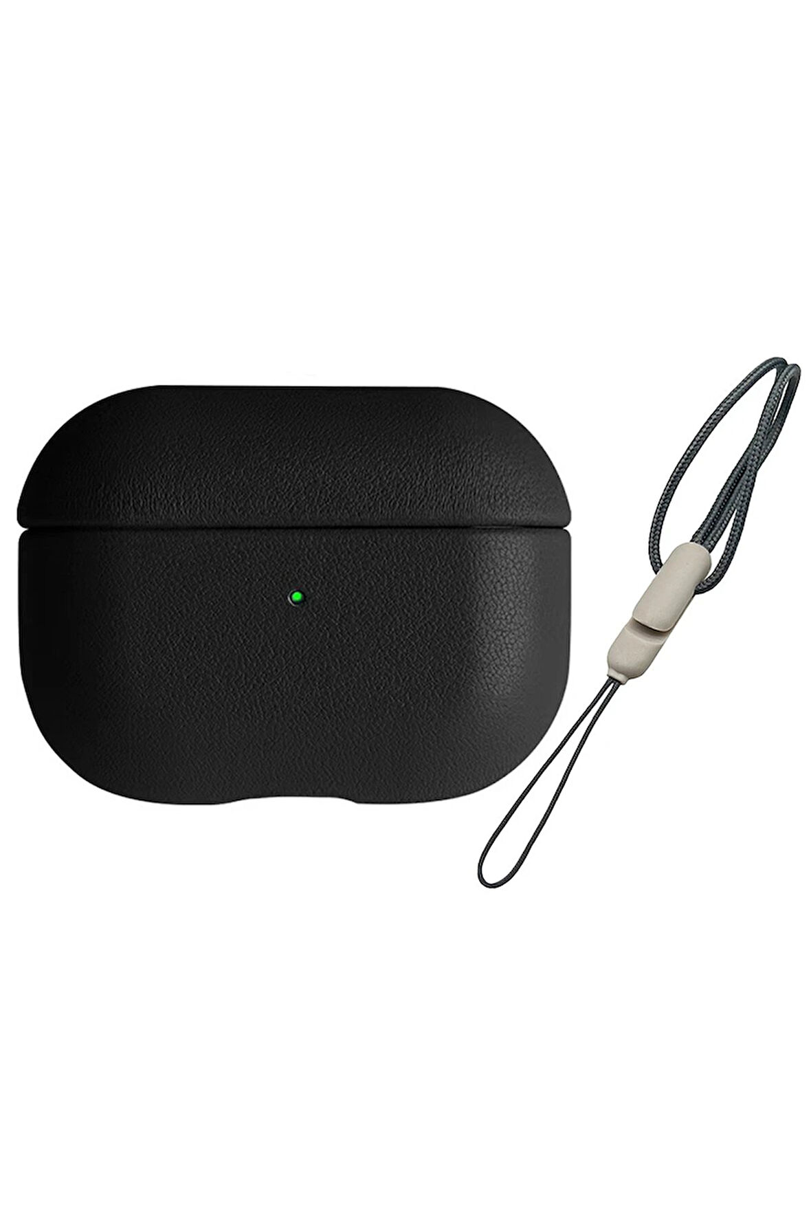 Airpods 3 (3.nesil) 405 Deri Kılıf - Siyah-(5796)