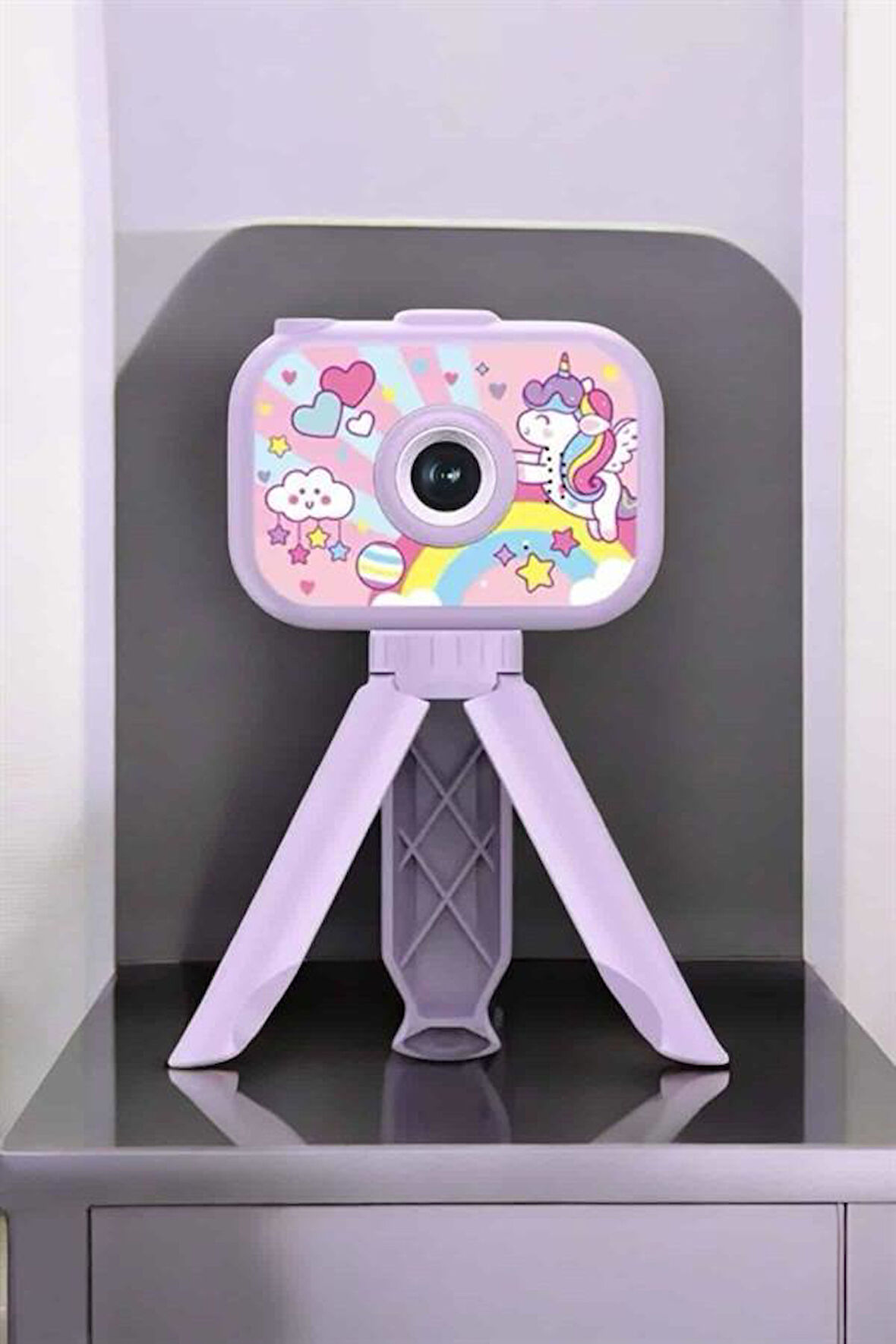 Ayaklı Mini Fotoğraf Makinesi Çocuk Için Eğitici Video Kamera