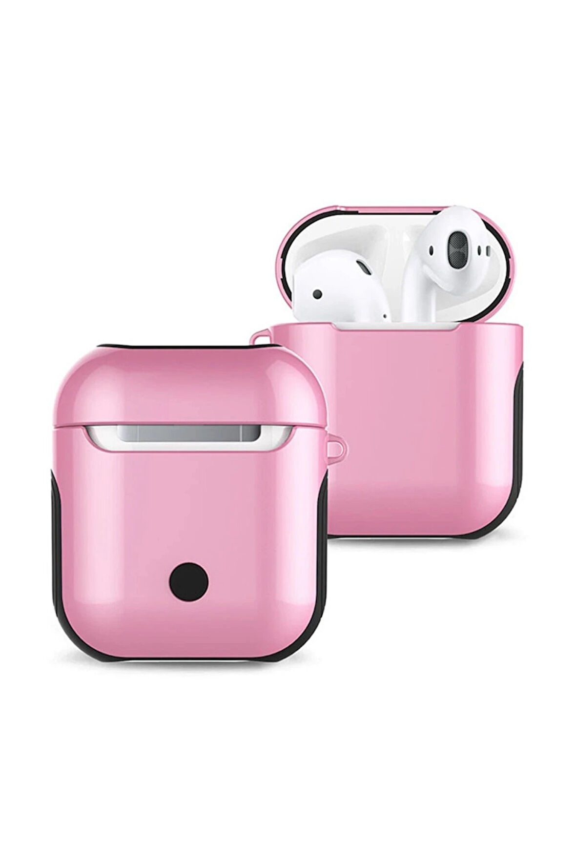 Airpods 2 (2.nesil) 3in1 Kılıf - Pembe-(5796)