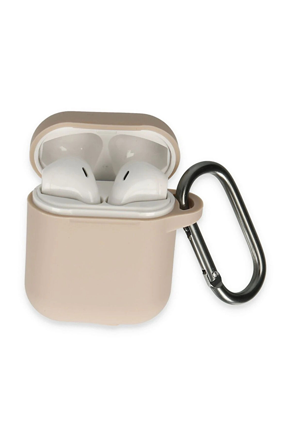 Airpods 2 (2.nesil) Hang Kılıf - Pudra-(5796)
