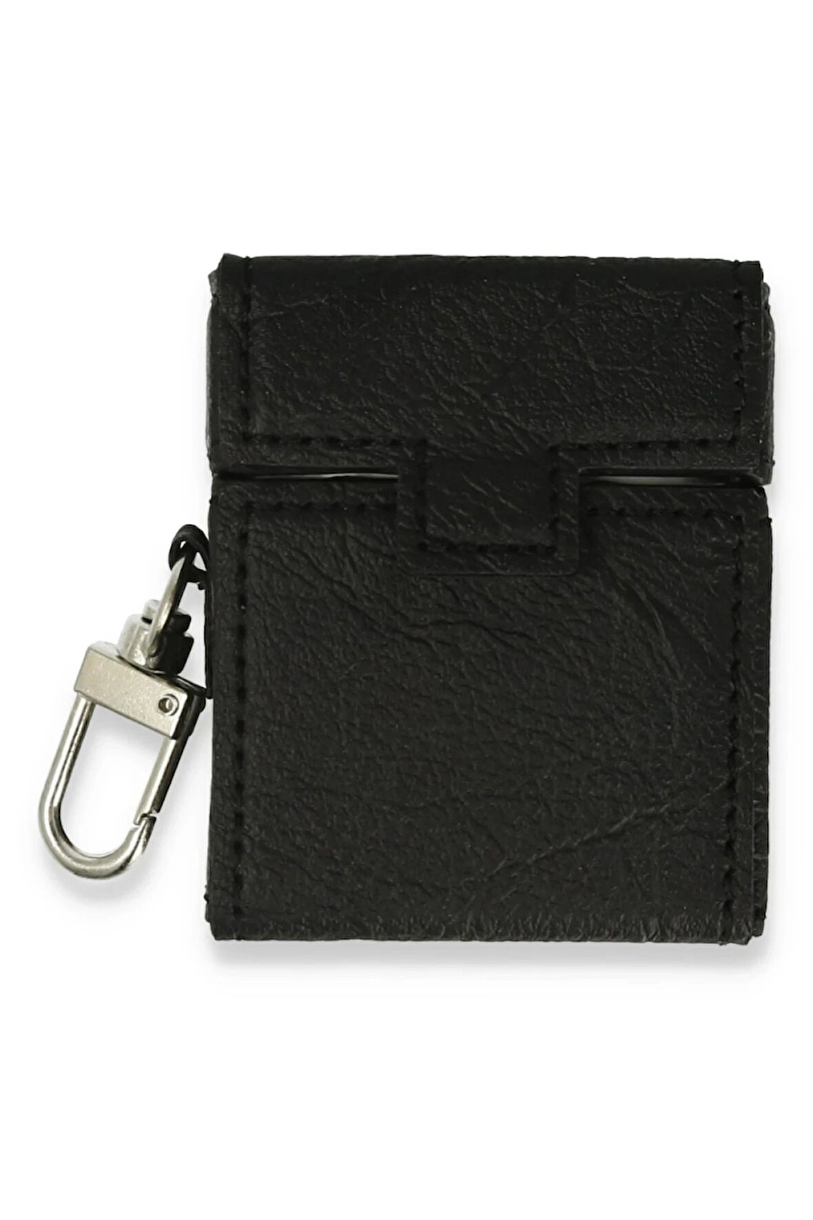 Airpods 2 (2.nesil) Deri Kılıf - Siyah-(5796)