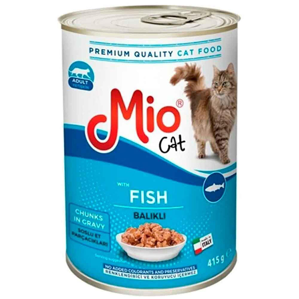 Mio Balıklı Yetişkin Kedi Konservesi 415 Gr