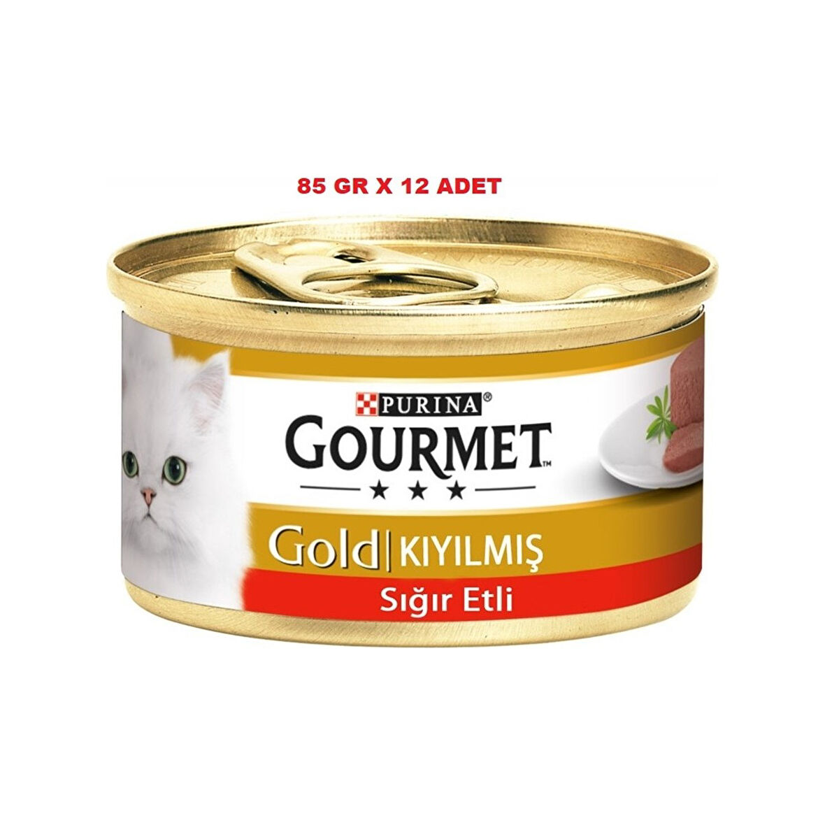 Purina Gourmet Kıyılmış Sığır Etli 85 gr x 12