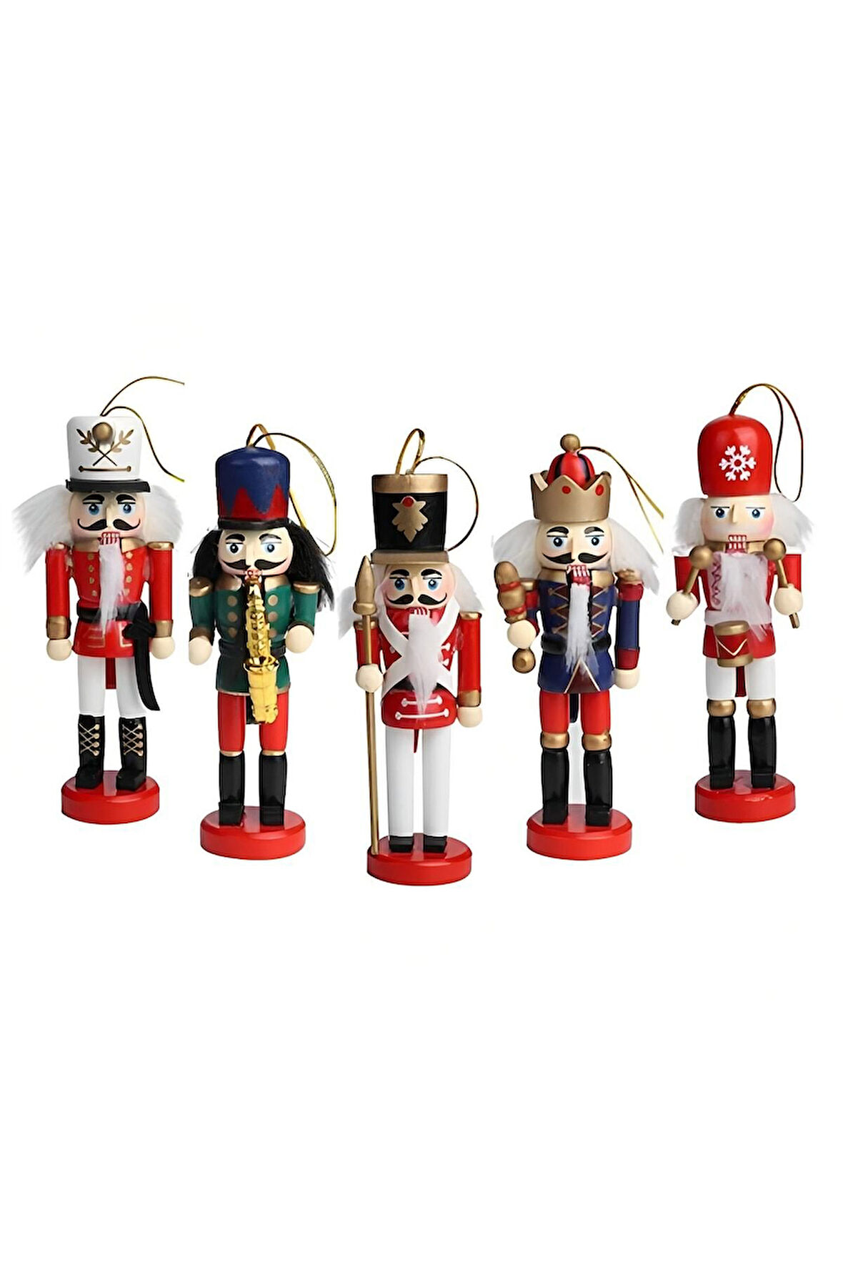 Nutcracker Fındıkkıran Yılbaşı Süsü 12cm 5li Set