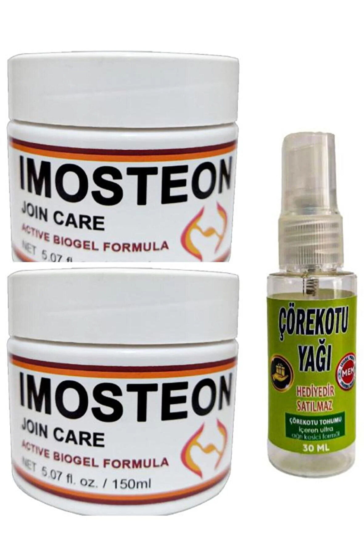 Imosteon Adale İskelet Sızıları İçin Masaj ve Bakım Kremi 150 ml X 2 ad+Çörek Otu Yağı ile 30 ml