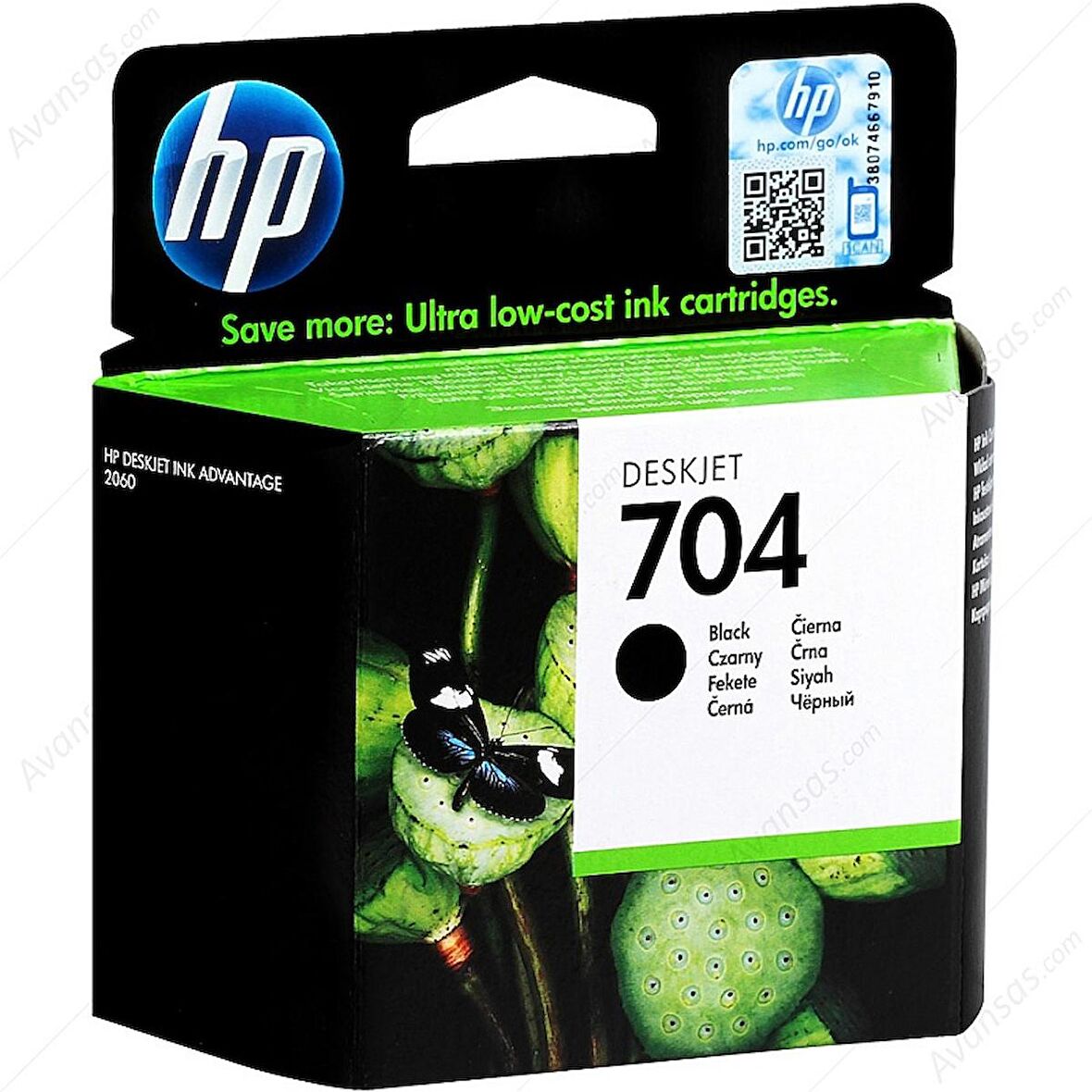 HP 704 (692 AE) ORJİNAL SİYAH KARTUŞ