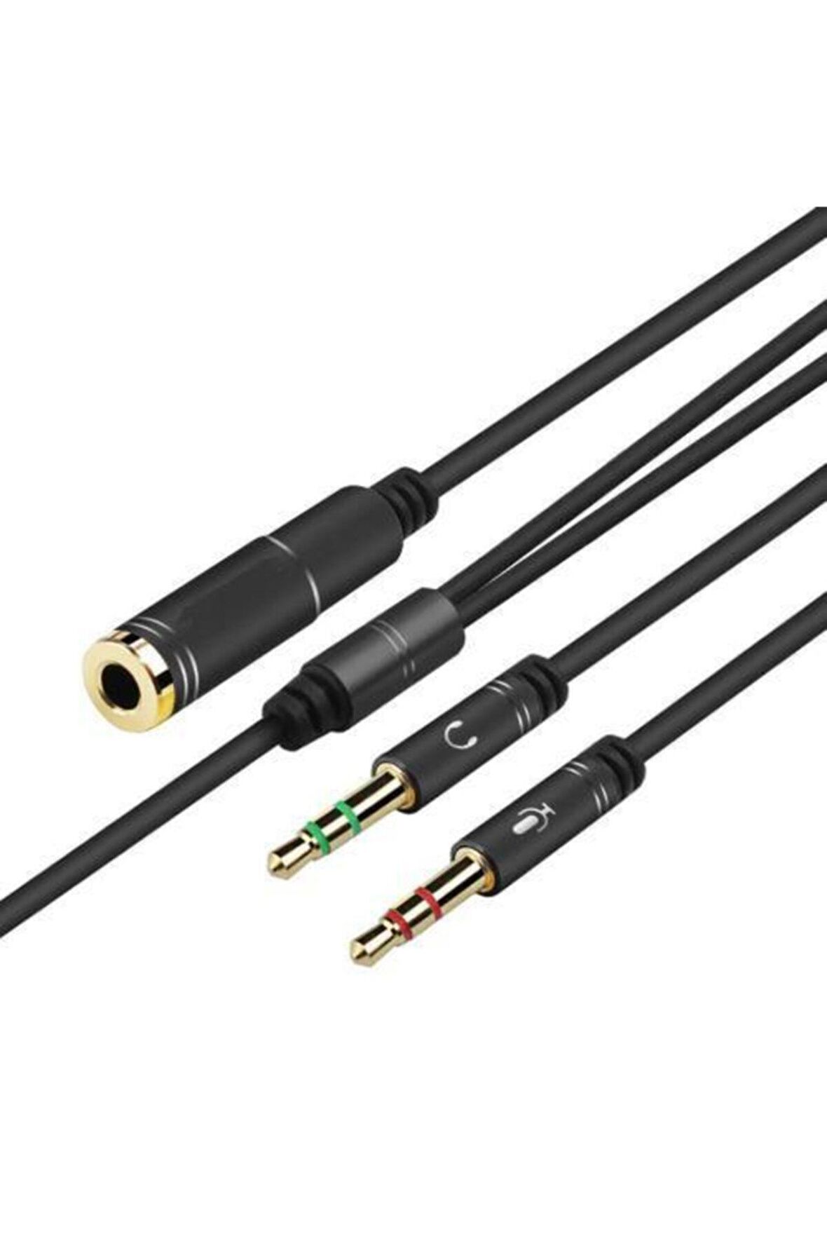 Kaliteli Kulaklık Mikrofon Ayırıcı Aparat 3.5mm Headphone Mic Aud