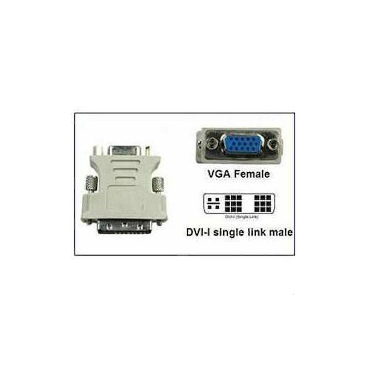 18 5 Dvi to VGA Çevirici DVI to VGA 18 5 dvi vga dönüştürücü