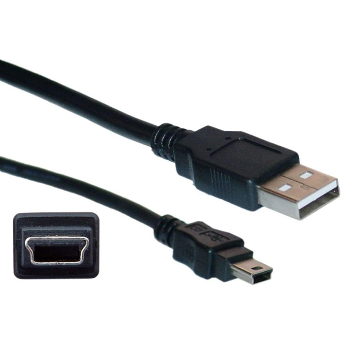 1 Metre 5 Pin Mini Usb Erkek Usb 2.0 Mini Usb B Kablo Mp3 Kamera