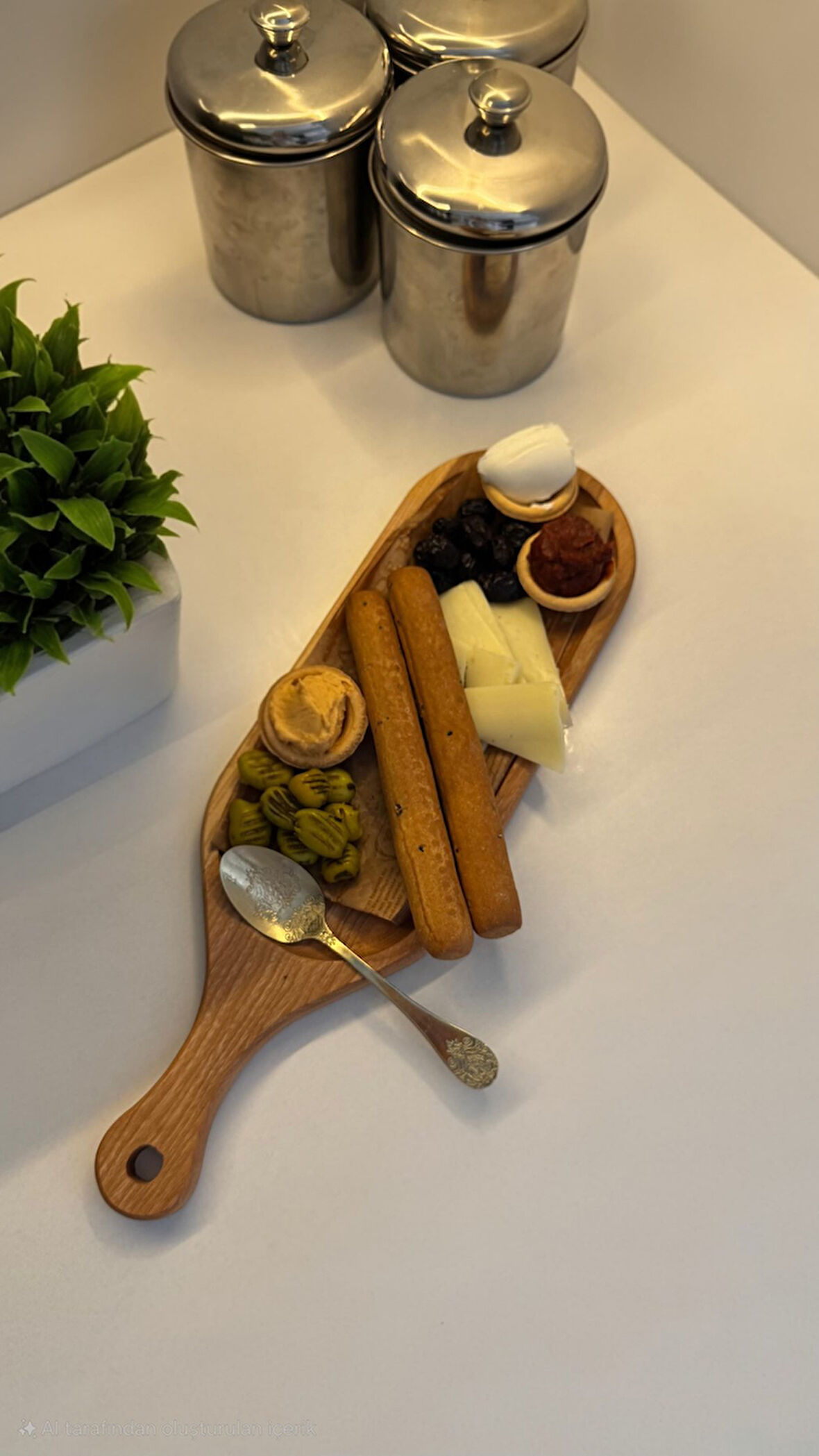 HBS ART DESİGN AHŞAP SAPLI SUNUM TAHTASI DOĞAL NATURAL