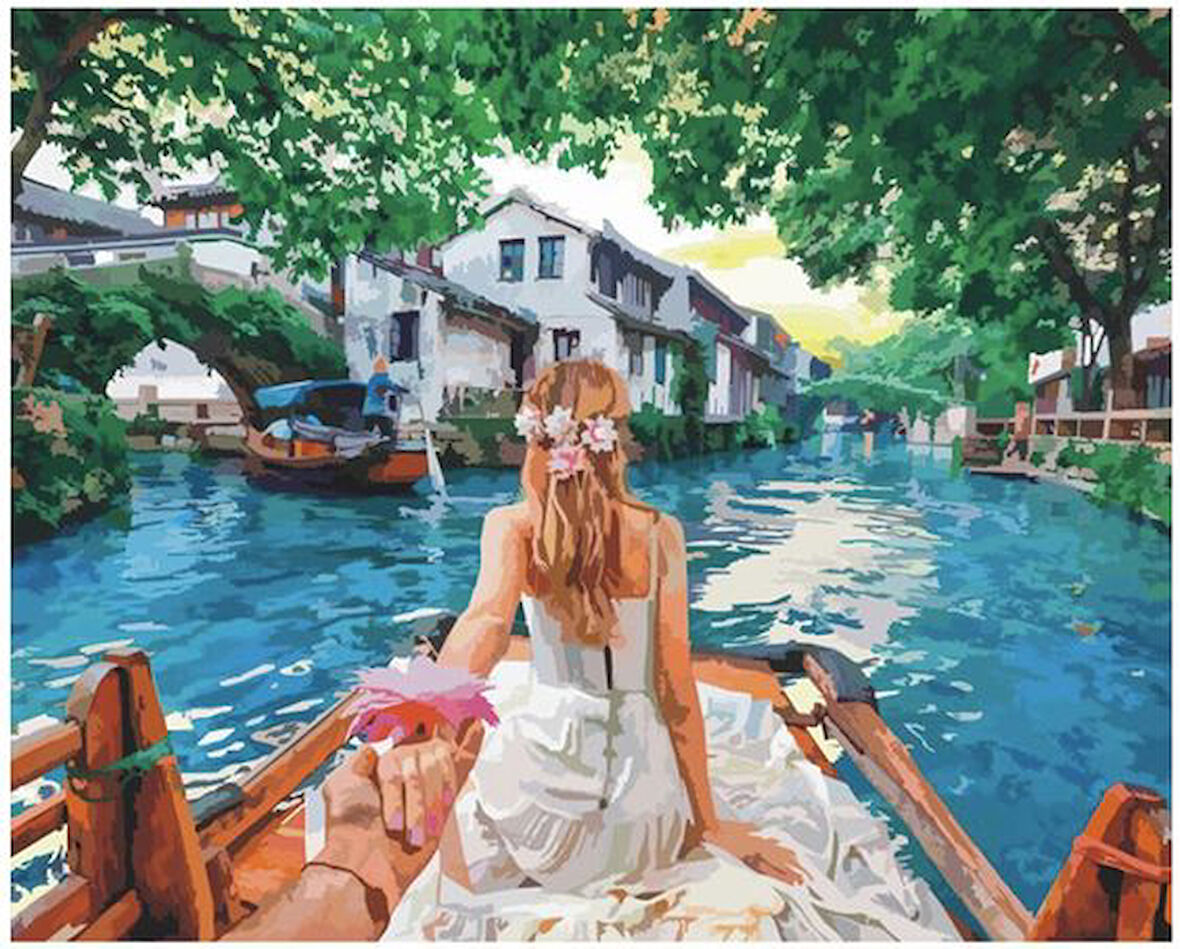 Ayrılma Benden Çerçevesiz 40x50 Sayılarla Boyama Hobi Seti