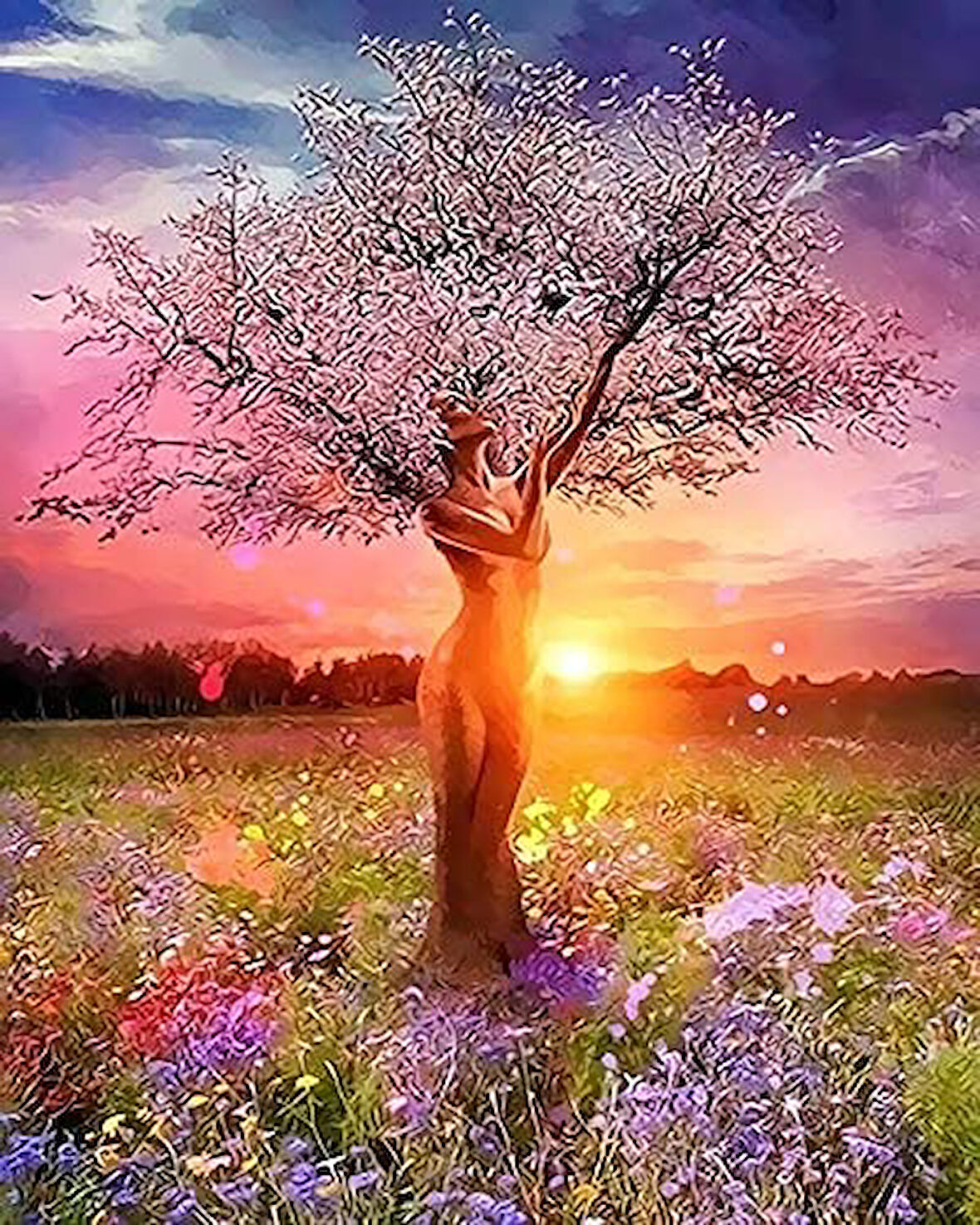 Doğa Ana Çerçevesiz 50x65 Sayılarla Boyama Hobi Seti
