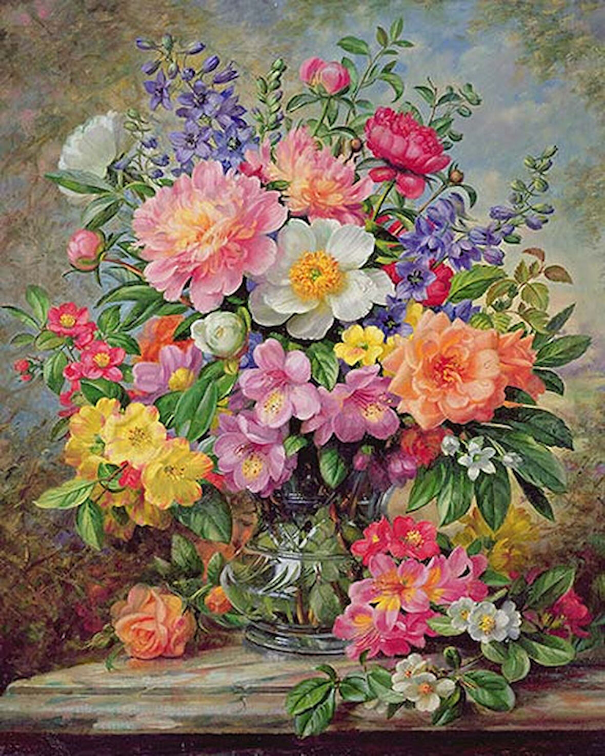 Temmuz Çiçekleri Çerçevesiz 60x75 Sayılarla Boyama Hobi Seti