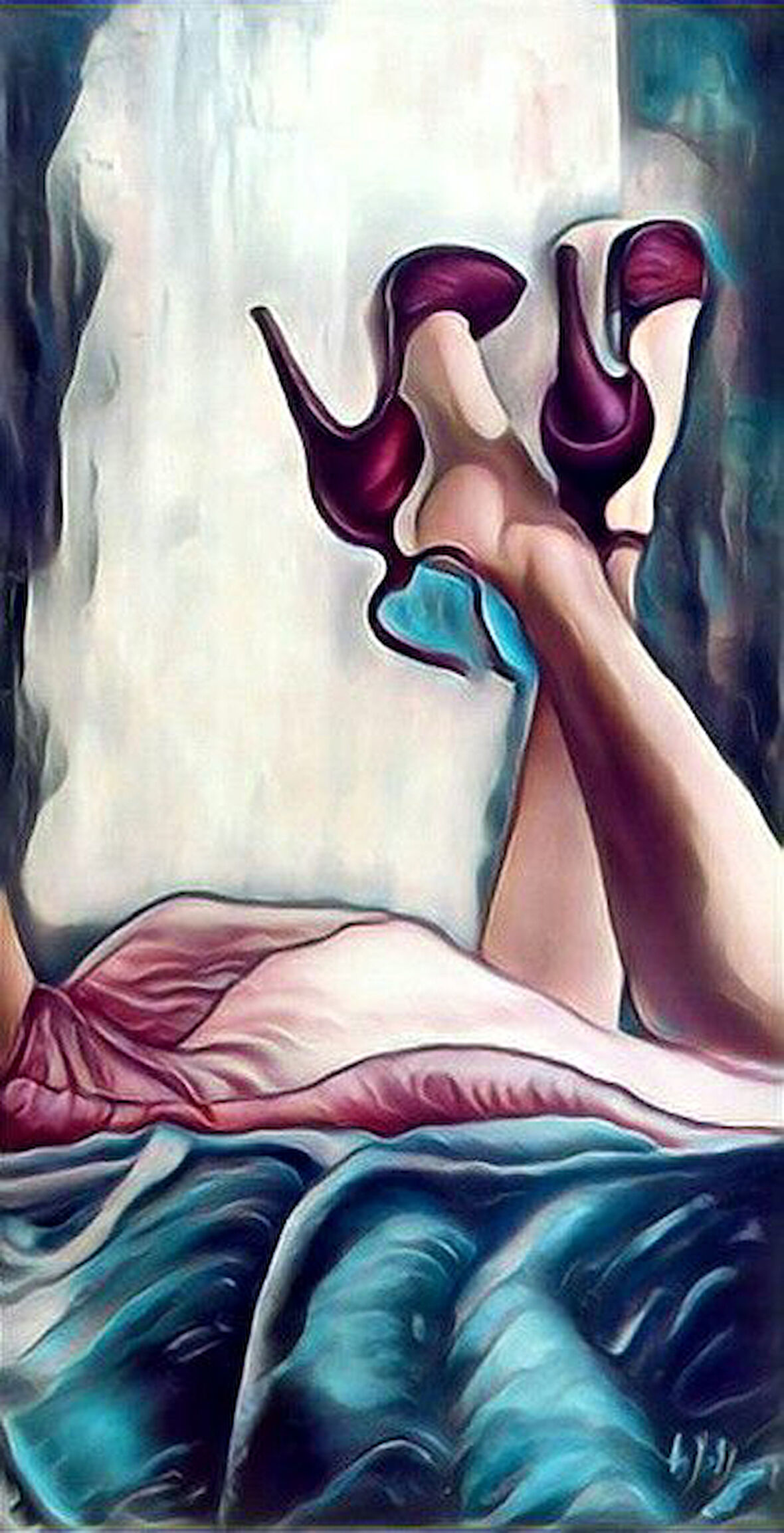 Topuklu 3 Çerçevesiz 60x75 Sayılarla Boyama Hobi Seti
