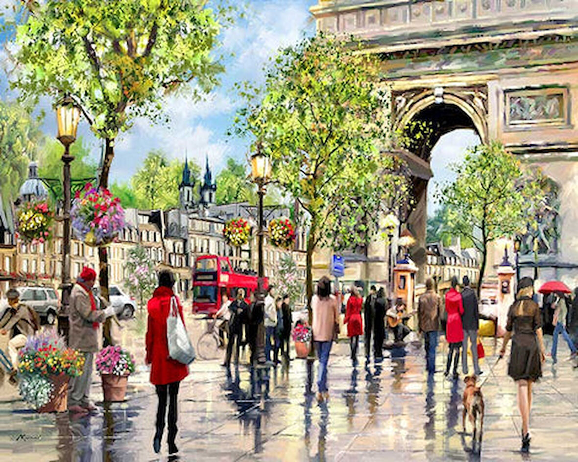 Triomphe Sanatı Çerçevesiz 70x90 Sayılarla Boyama Hobi Seti