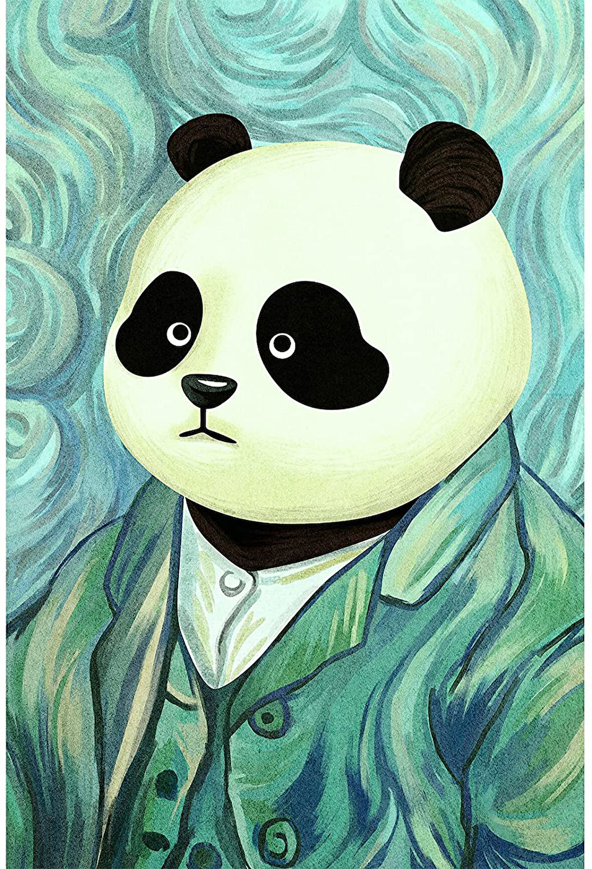Panda Bey Çerçevesiz 70x90 Sayılarla Boyama Hobi Seti