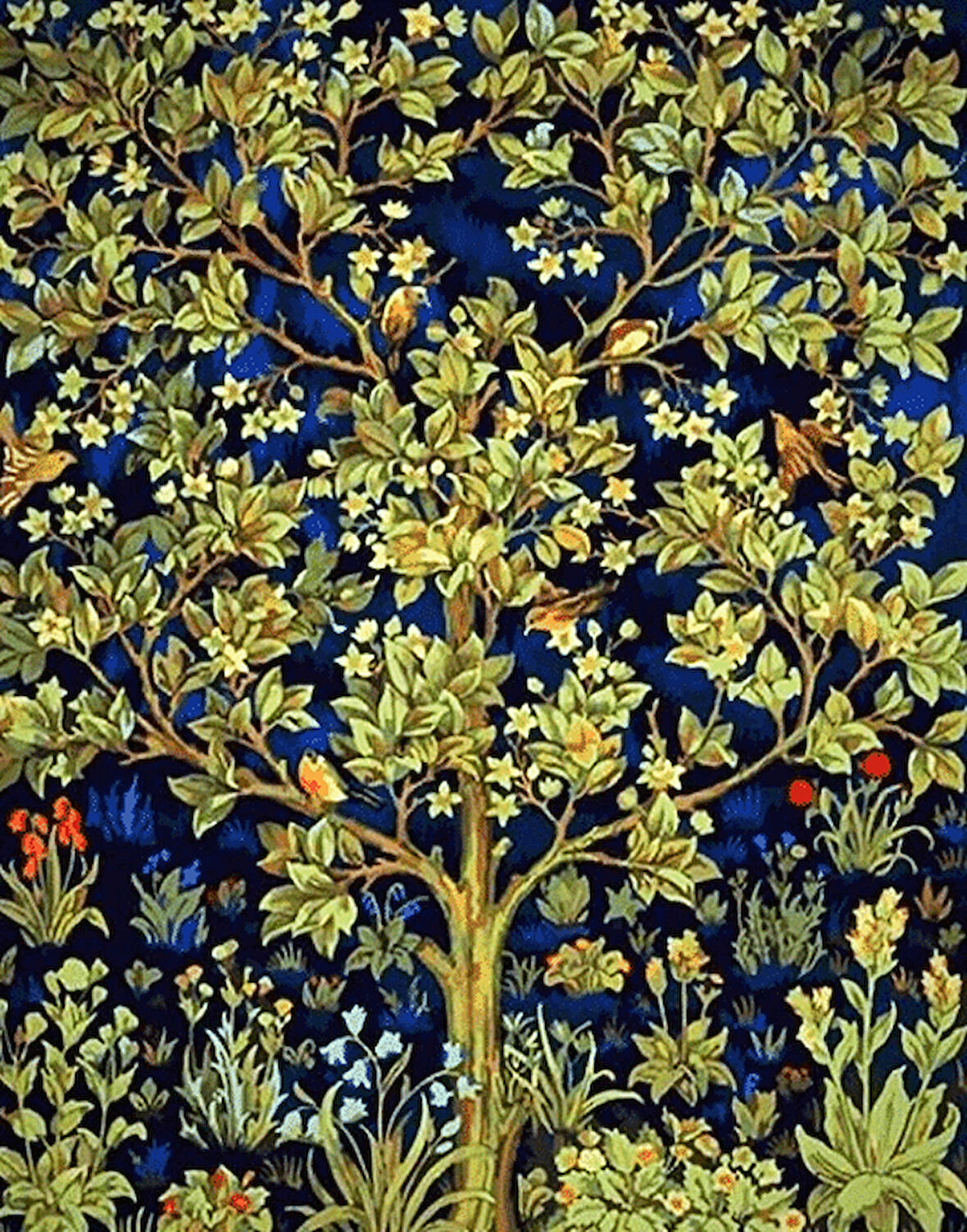 William Morris Hayat Ağacı Çerçevesiz 70x90 Sayılarla Boyama Hobi Seti