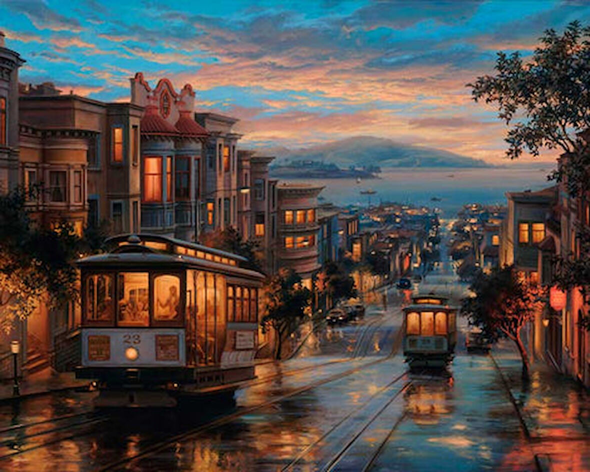 San Francisco Çerçevesiz 90x110 Sayılarla Boyama Hobi Seti