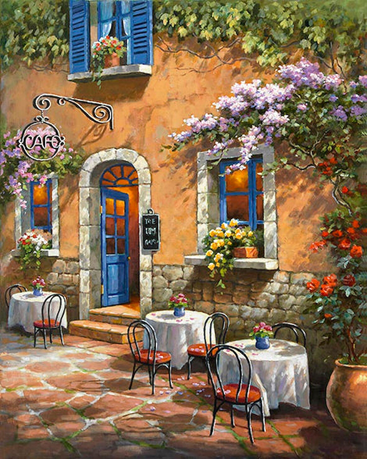 Fransız Kafesi Çerçevesiz 90x110 Sayılarla Boyama Hobi Seti