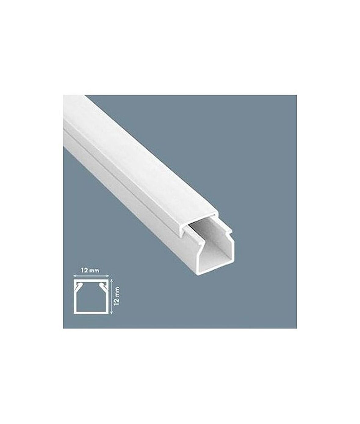 Mutlusan 12X12 Yapışkanlı Kablo Kanalı 250 Metre