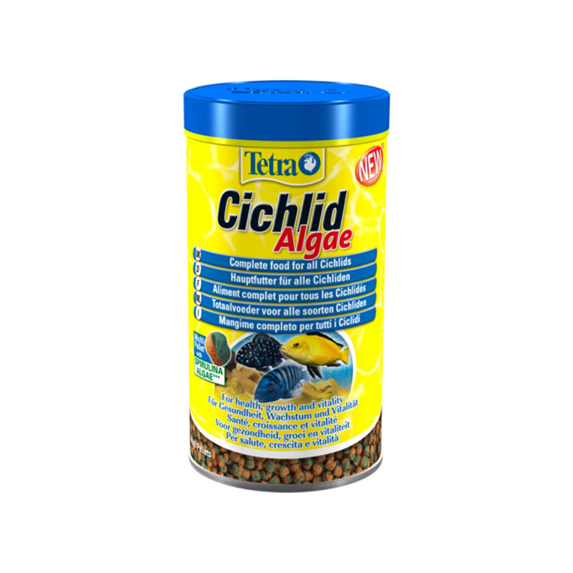 Tetra Cichlid Algae Spirulina Katkili Balik Yemi 500 Ml
