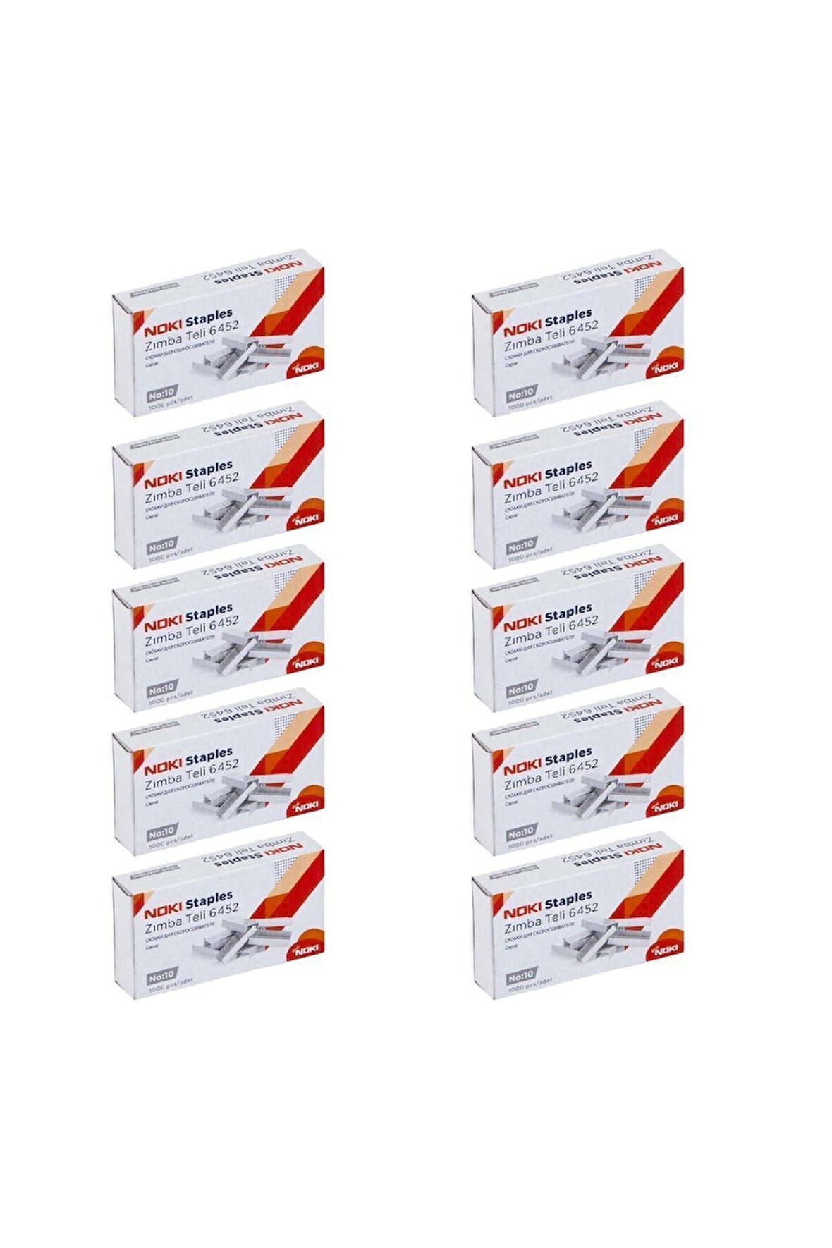 Noki Zımba Teli No:10 Beyaz 10 Kutu(10.000 ADET ZIMBA TELİ)