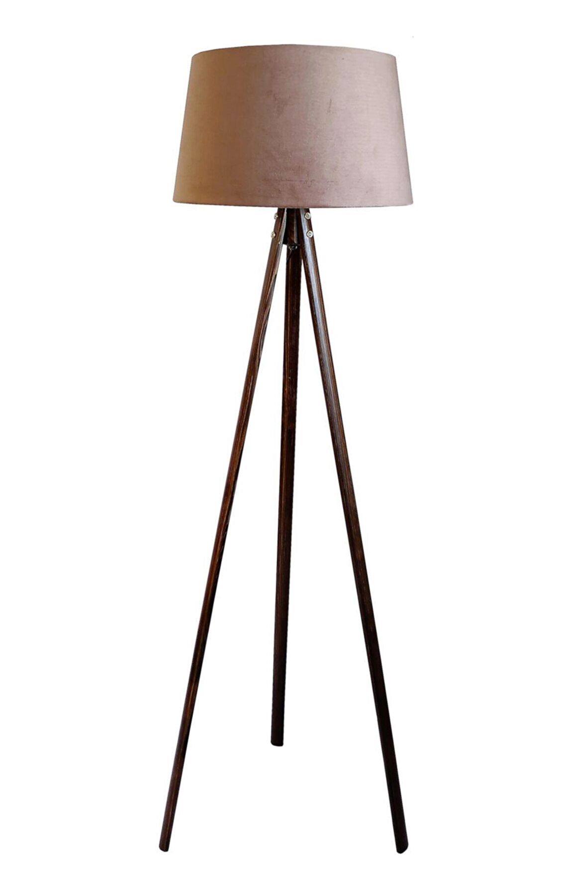 Beta Oval 3 Ayak Serisi Tripod Lambader (Sütlükahve- Koyu Ceviz)