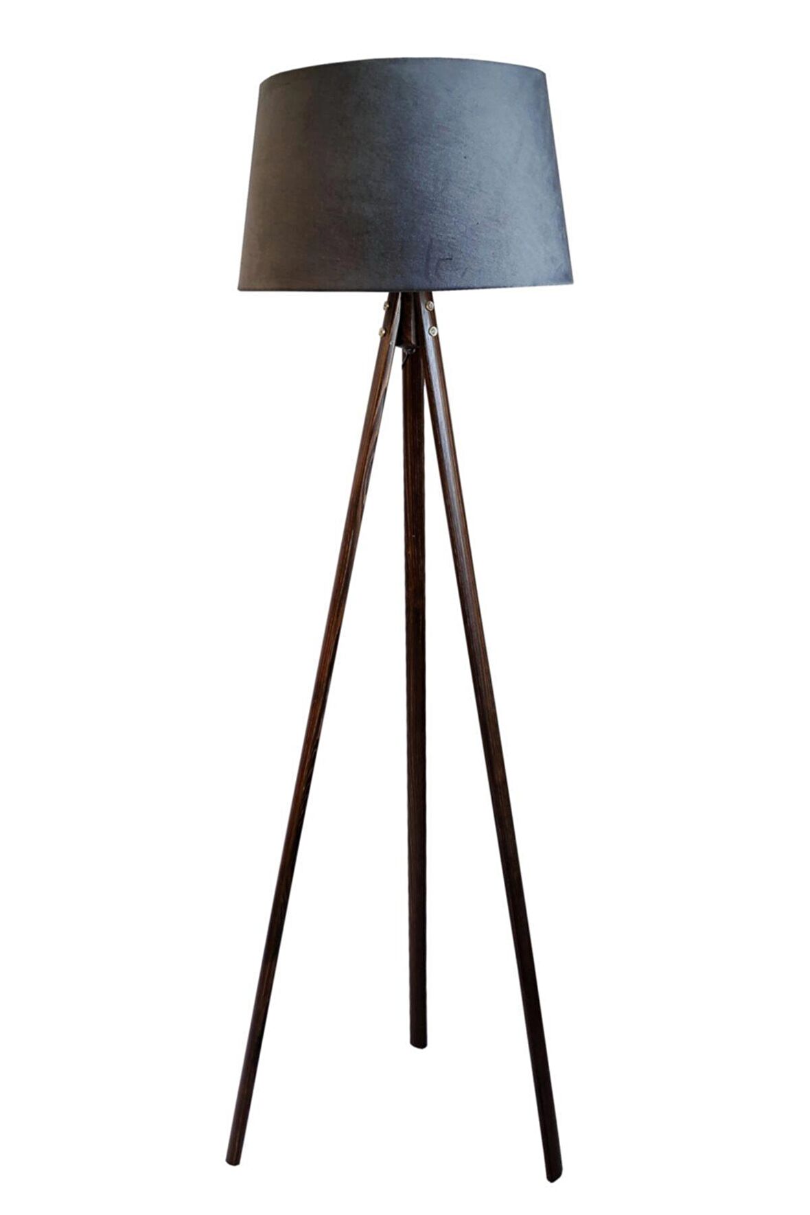 Beta Oval 3 Ayak Serisi Masif Tripod Lambader( Koyu Gri-ceviz)