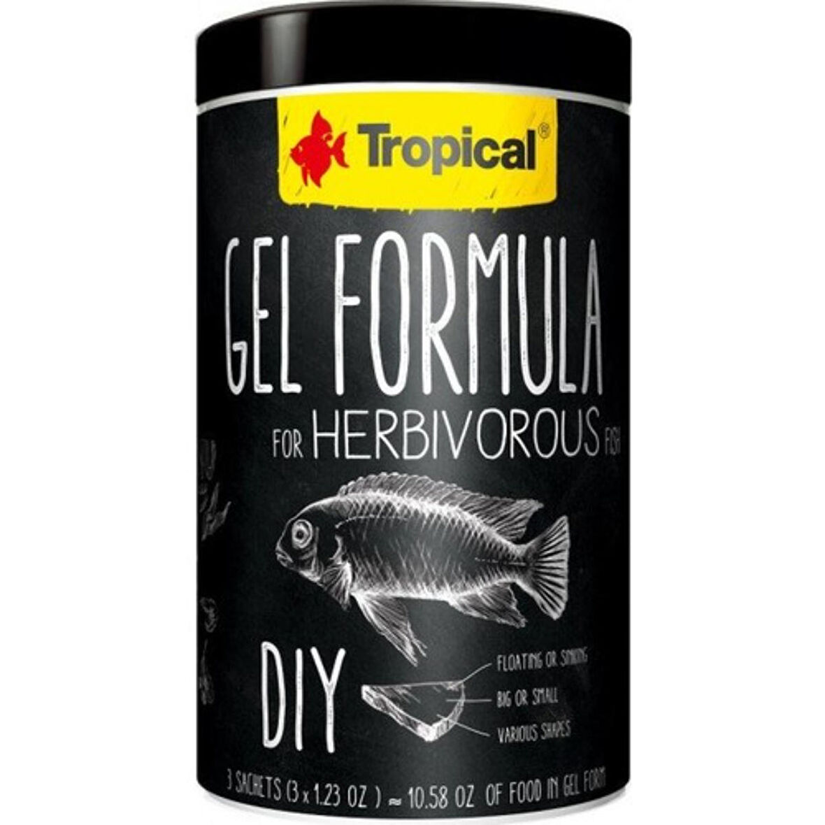 Tropical Gel Formula Herbivorous 1000Ml 3X35Gr