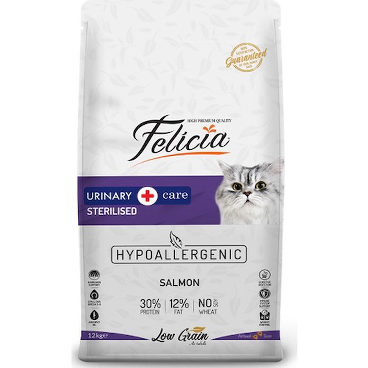 Felicia Az Tahıllı 12 kg Sterilised Somonlu Hypoallergenic Kedi Maması