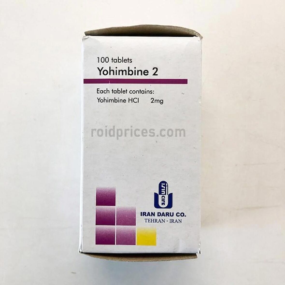 Iran Yohimbine Hcl 2mg 100 Tablet