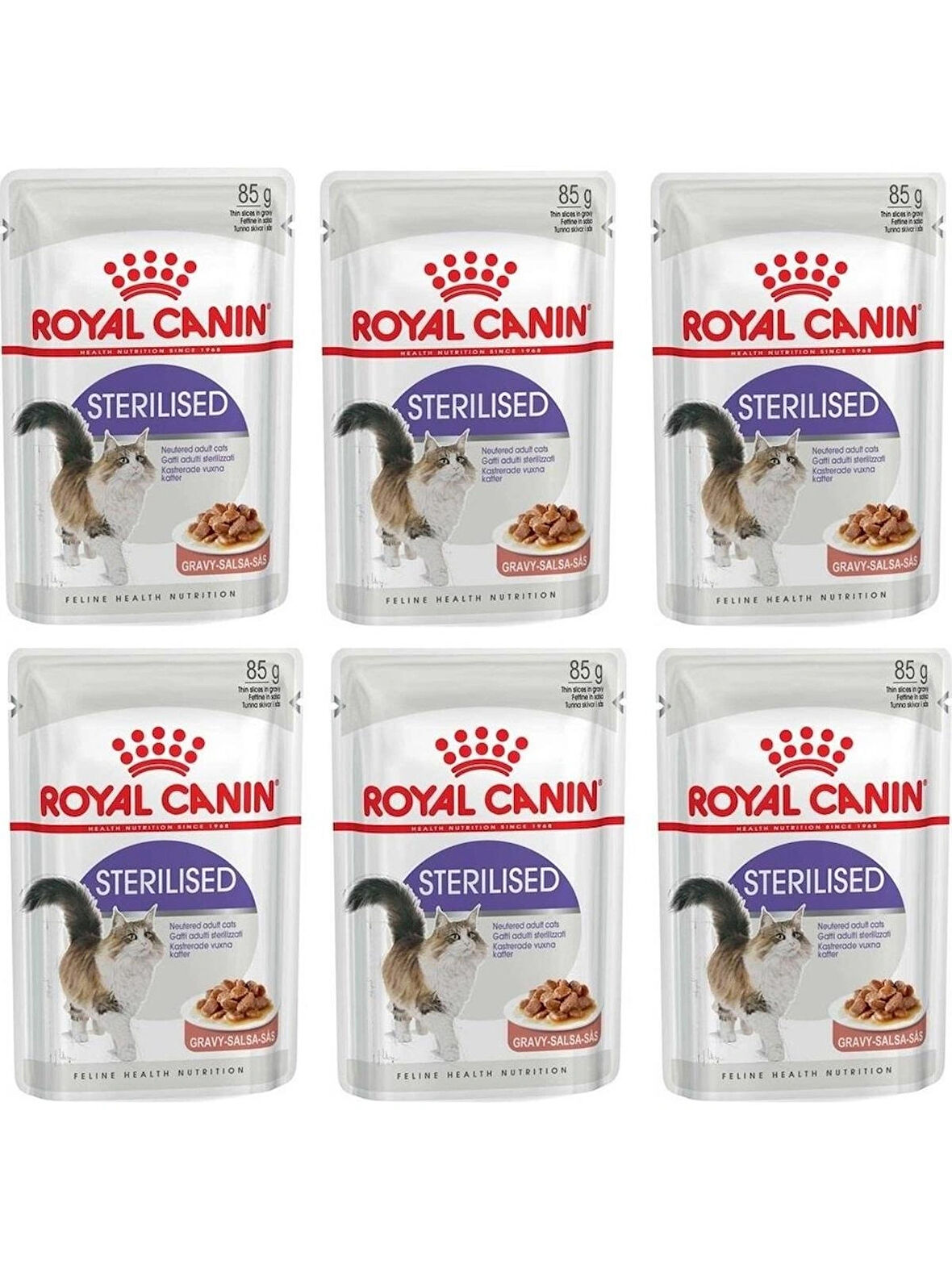 Royal Canin Sterilised Gravy Soslu Kısır Kedi Yaş 85 gr 6 Adet