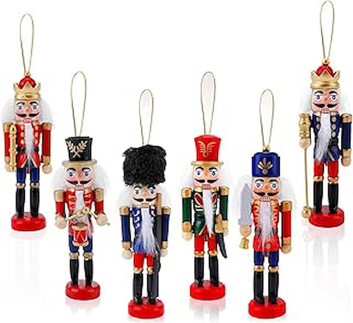 13cm Nutcracker Ahşap Asker Fındıkkıran, Fındıkkıran Asker Şekilli Kukla Noel Ahşap Dekoru Festival Noel Dekoru Yılbaşı Nodel Süsleri Hediyelik Eşya