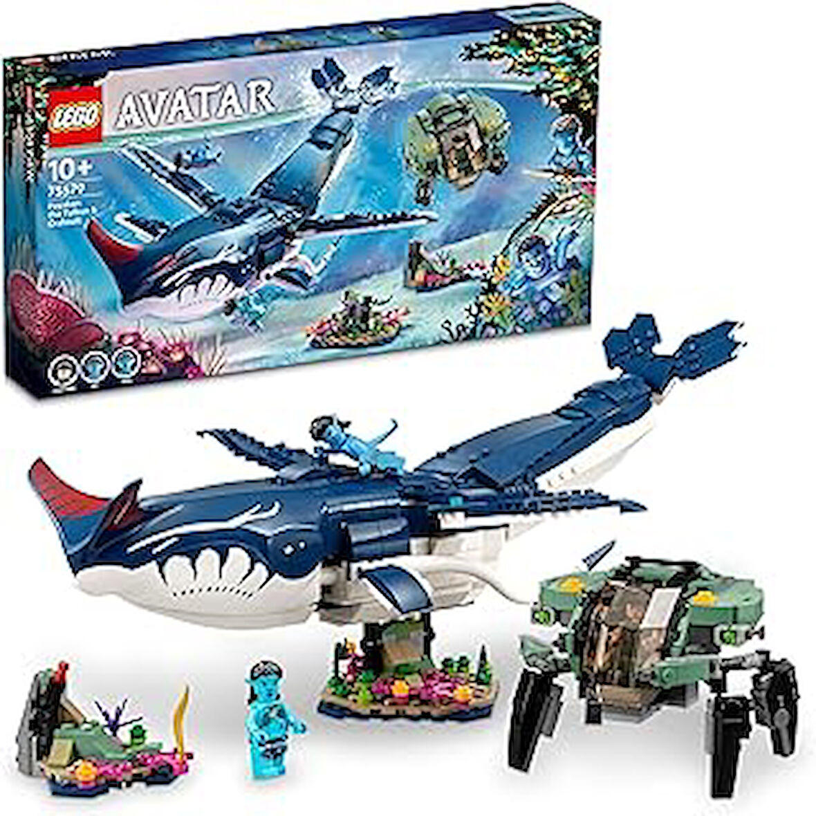 LEGO® Avatar Payakan Tulkun ve Yengeç Zırhı 75579-10 Yaş ve Üzeri için 3 Minifigürlü Eğlenceli Koleksiyonluk Oyuncak Yapım Seti