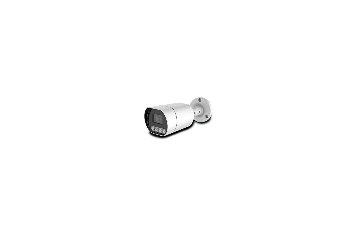 HS IP-201S 4MP POE 3.6MM WARM LED Metal Bullet SESLI Güvenlik Kamerası