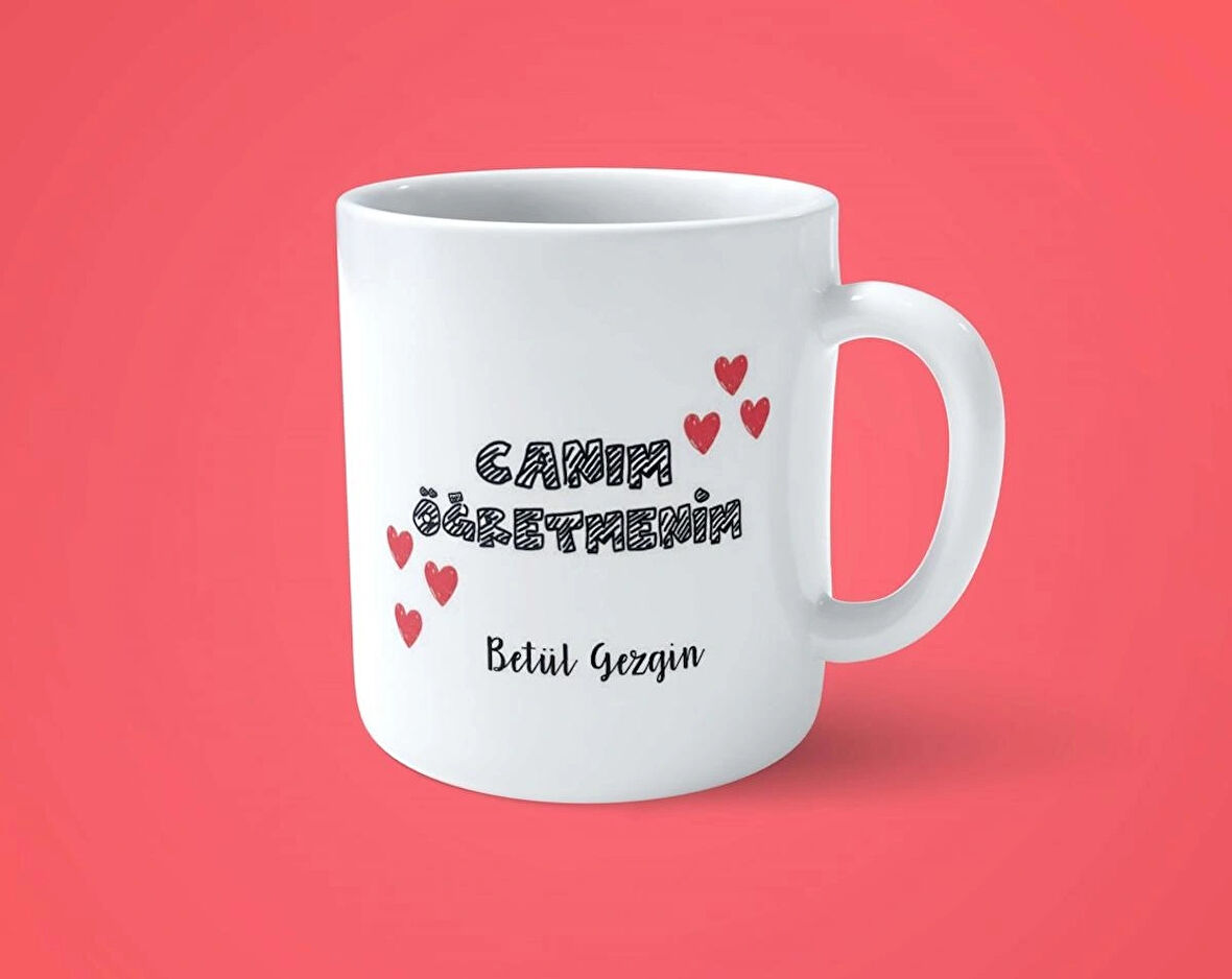 Kişiye Özel Canım Öğretmen Baskılı Kupa