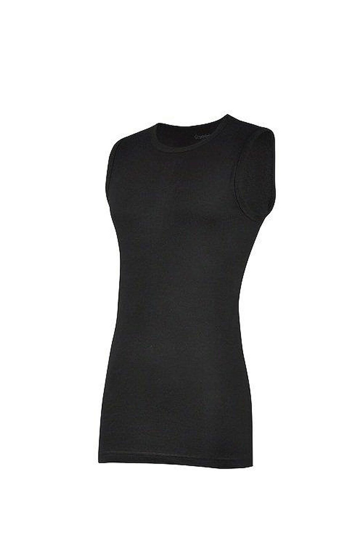 Yıldız 11 %100 Pamuk Sıfır Kol Atlet Siyah