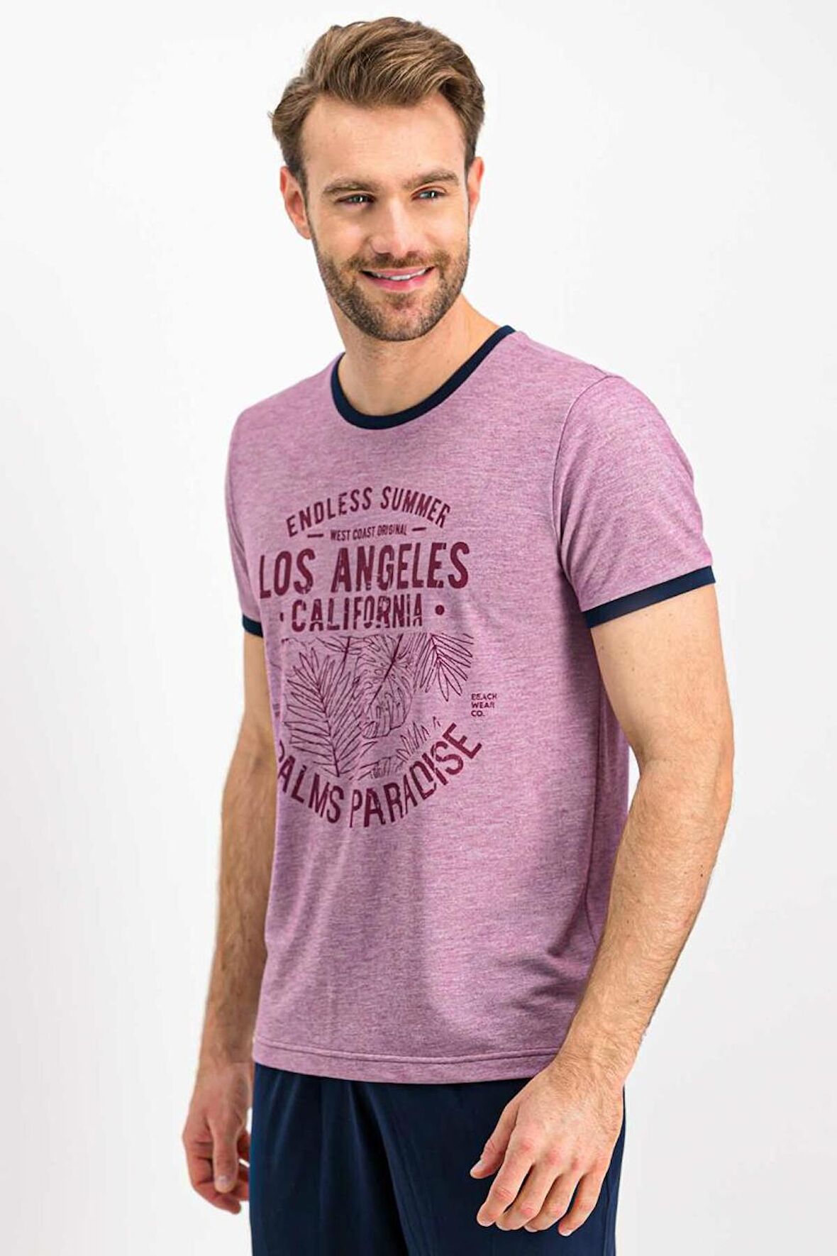Arnetta 617 Los Angeles Mürdümmelanj Erkek Pijama Takımı