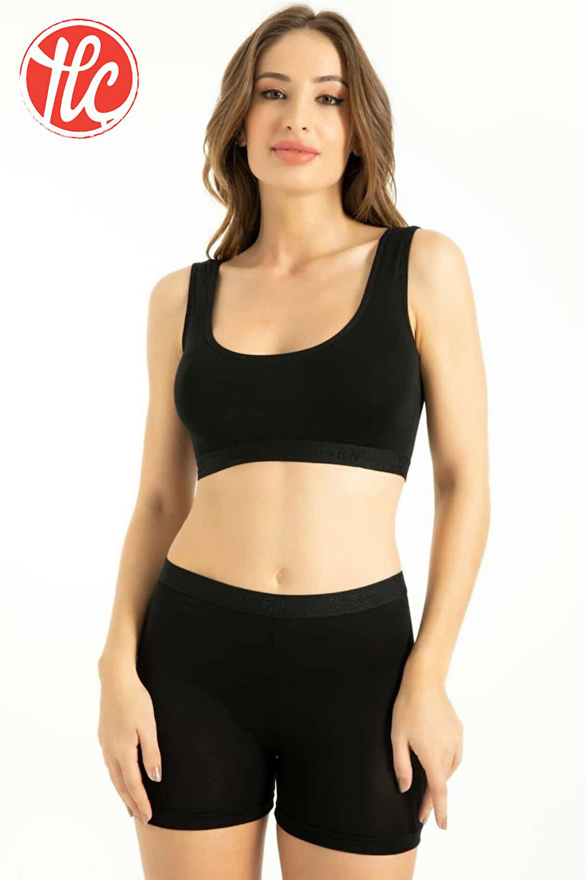 Q-En Kadın Bambu Kumaş Kalın Askılı Petli Rahat Büstiyer