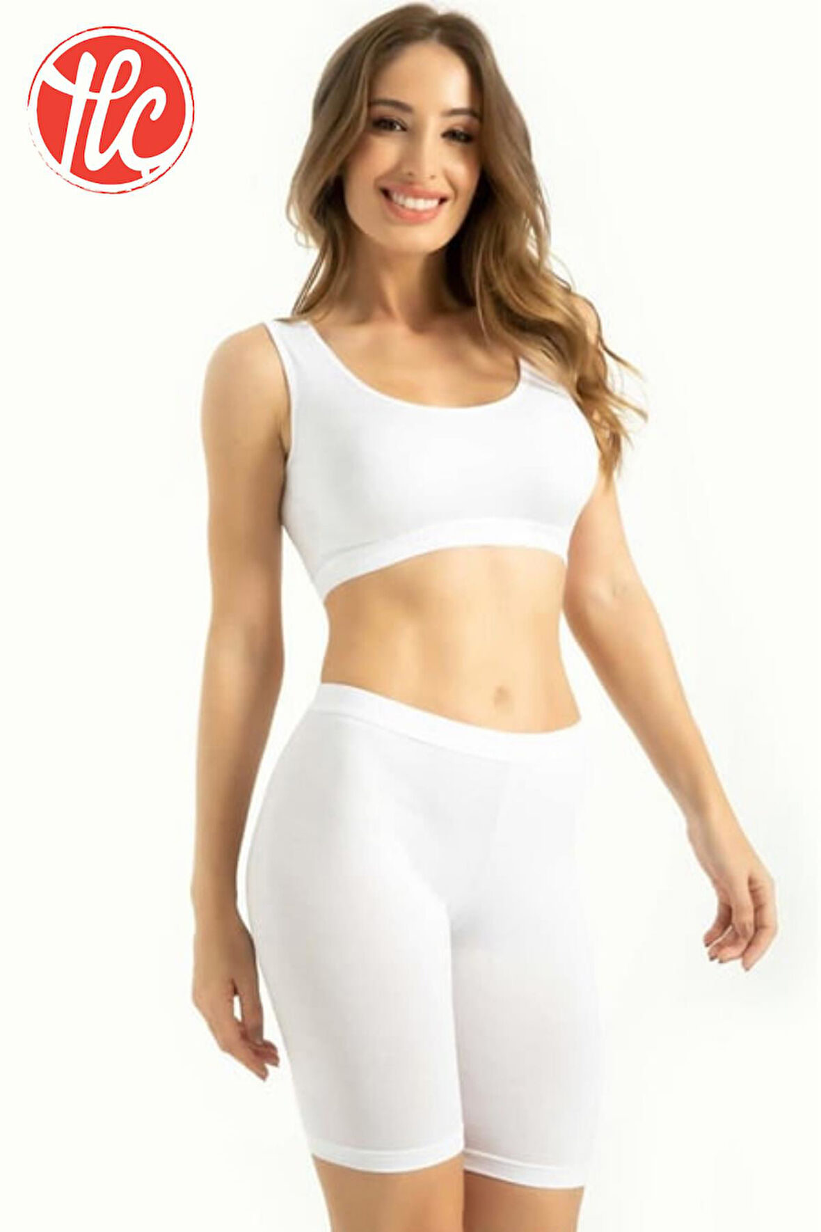 Q-En Kadın Bambu Kumaş Kalın Askılı Petli Rahat Büstiyer