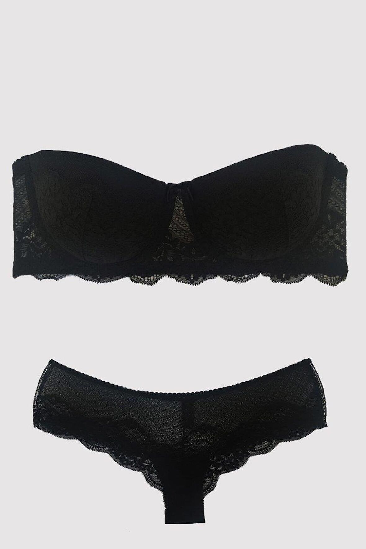 Pierre Cardin 4696 Verona Balenli Destekli Straplez Sütyen Takımı