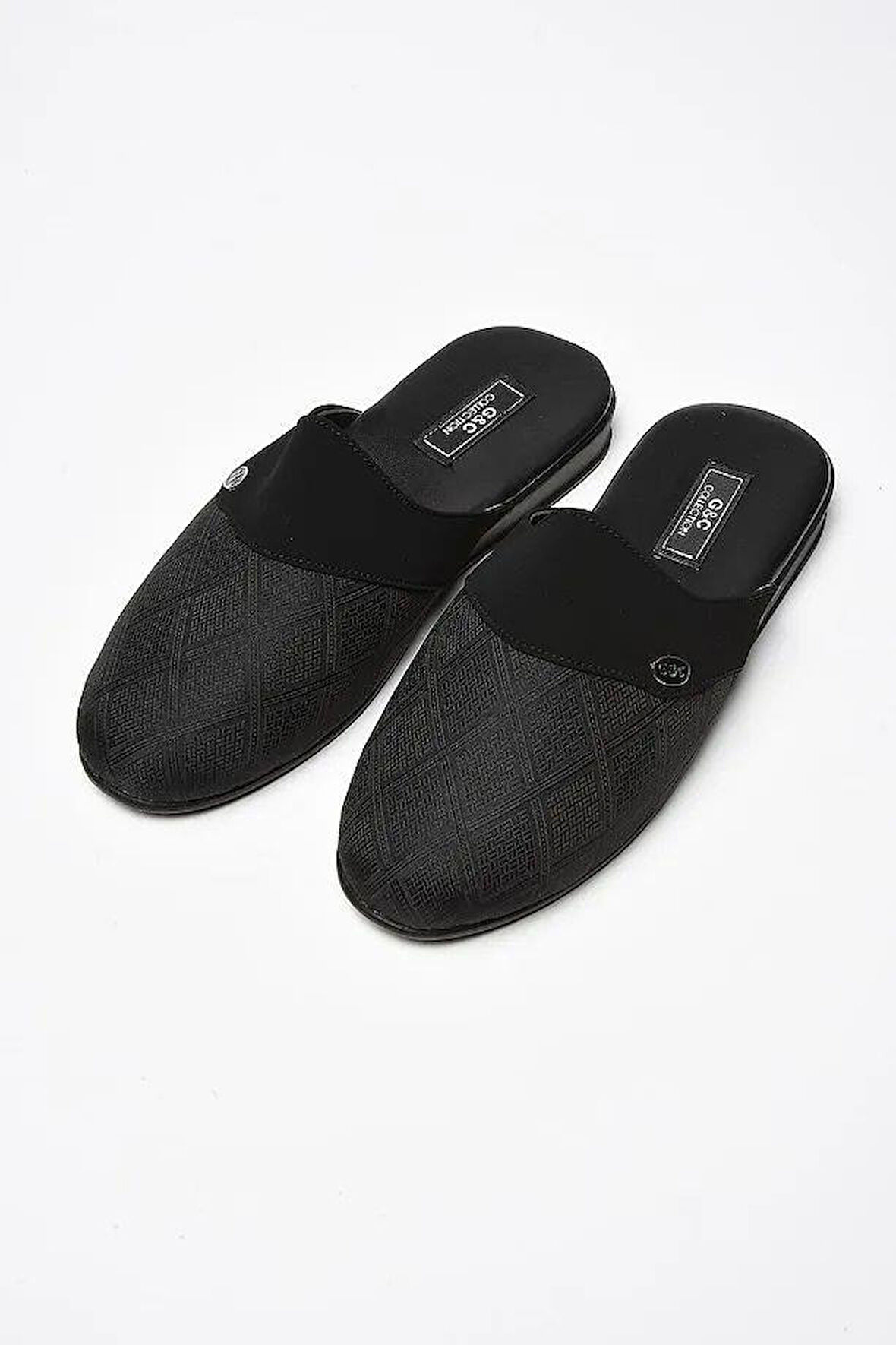 G&C Jakarlı Poli Tabanlı Kumaş Erkek Çeyiz Terlik