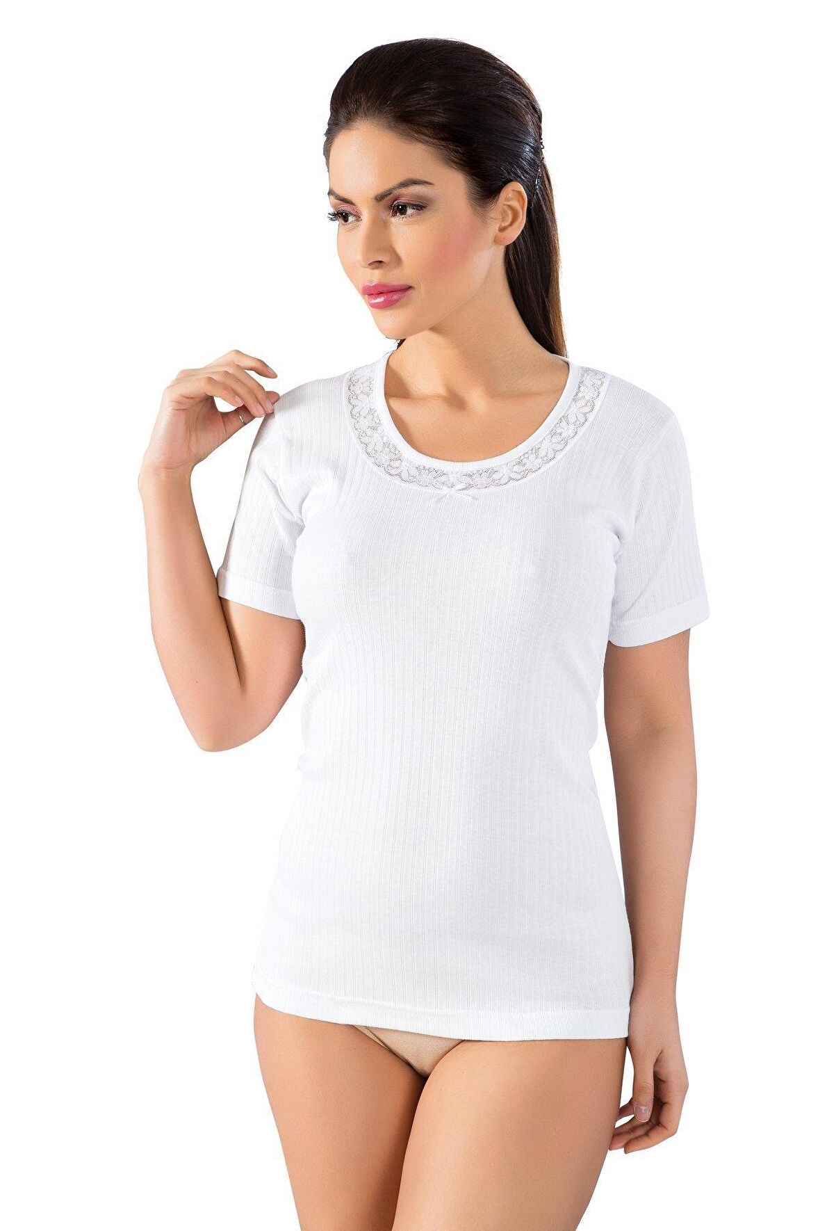 LÜX DRM 066 Ribana Kısa Kol Kadın Fanila