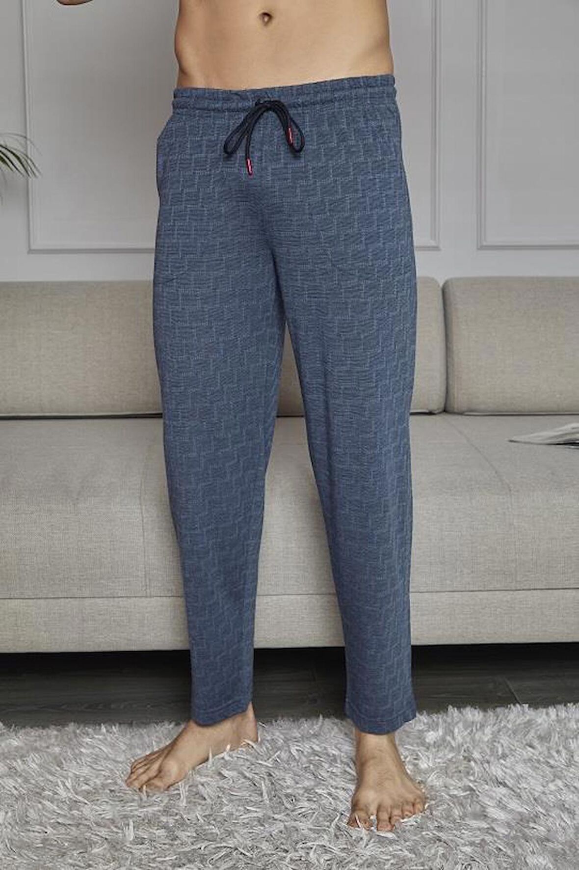 KLY 169 Jakarlı Tek Pijama Alt