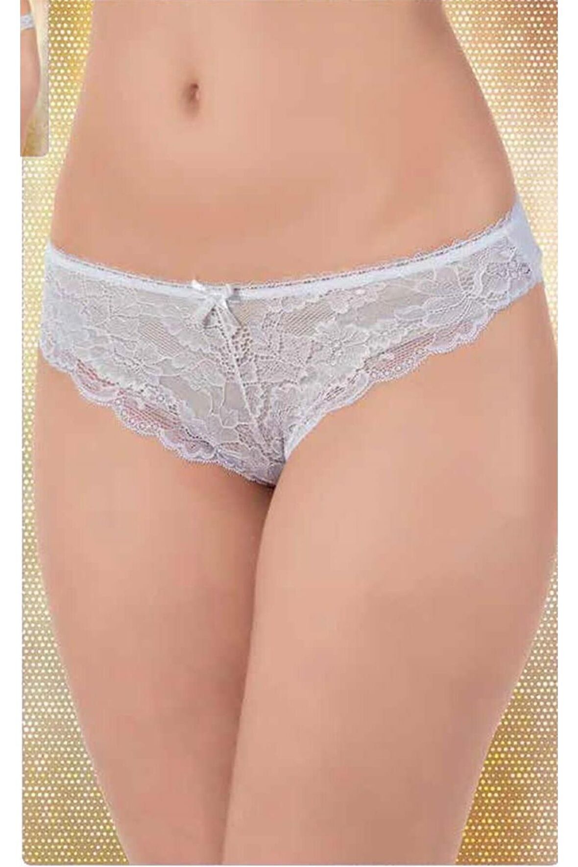 Lüx Drm 2003 Kadın Dantelli Likralı Bikini Külot