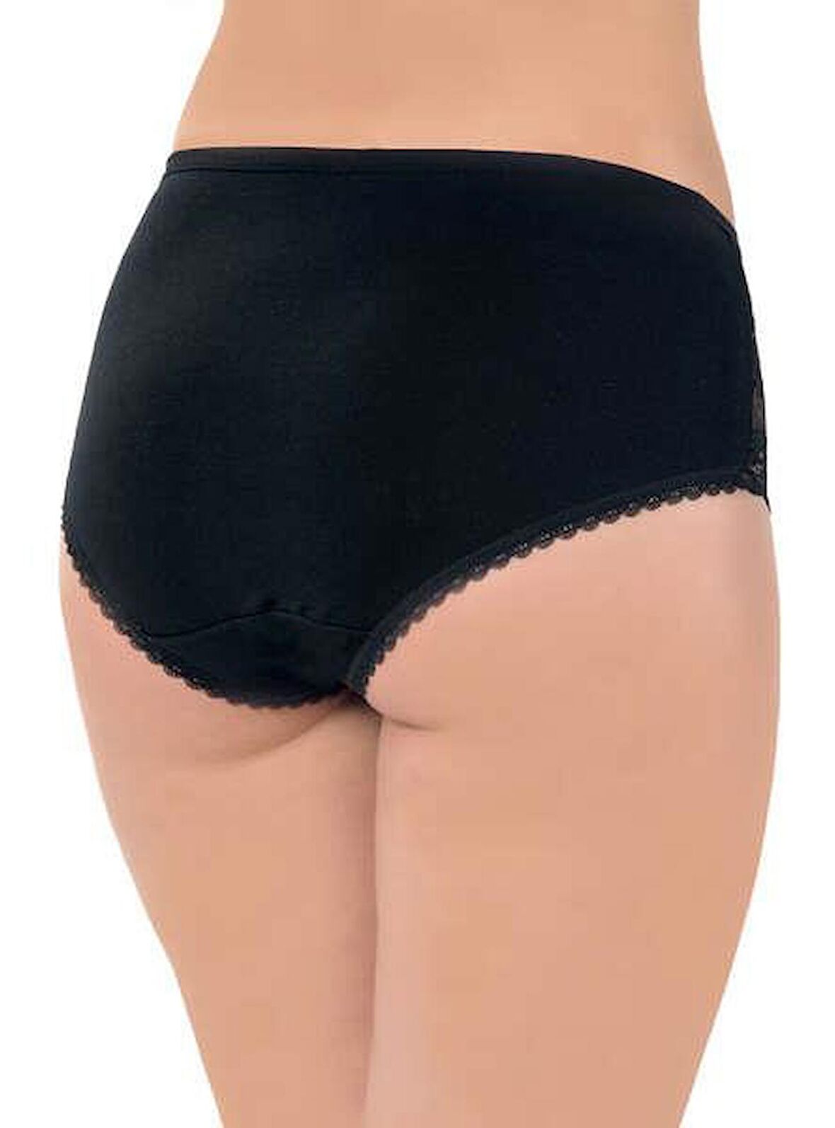 LÜX DRM 2503 Kadın Pamuklu Dantelli Likralı Bato Slip Külot
