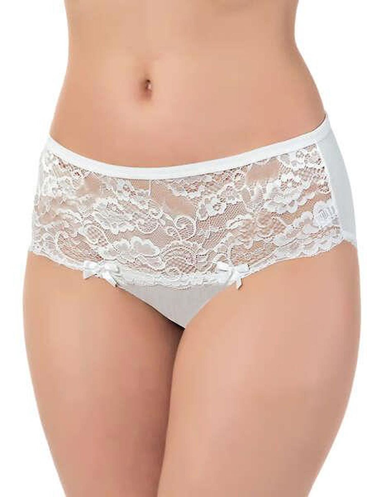 LÜX DRM 2503 Kadın Pamuklu Dantelli Likralı Bato Slip Külot