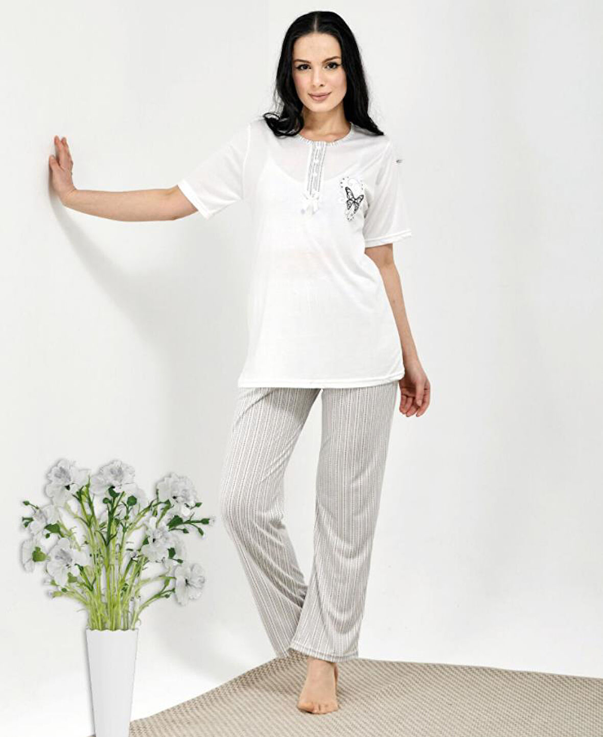 HF Club 3108 Kadın Kısa Kol Pijama Takımı