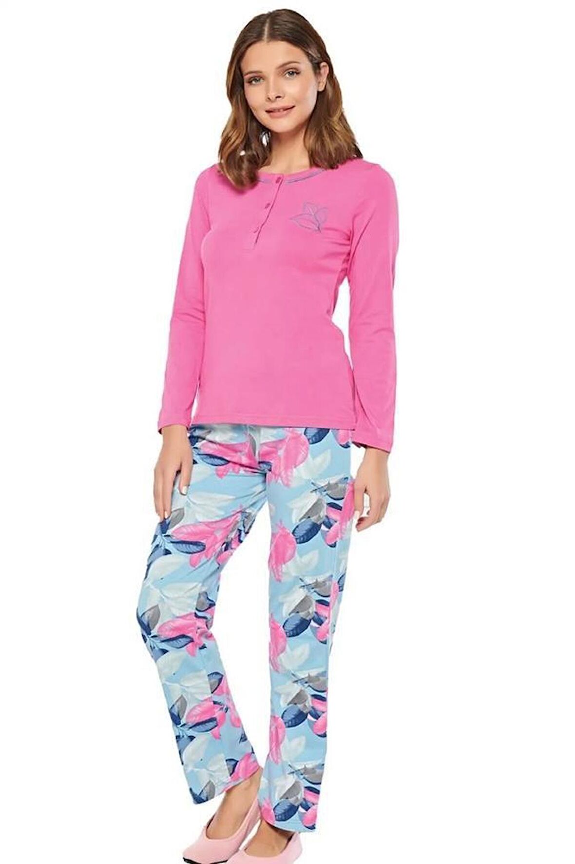 Alperi 79-466 Kadın Uzun Kol Pijama Takım